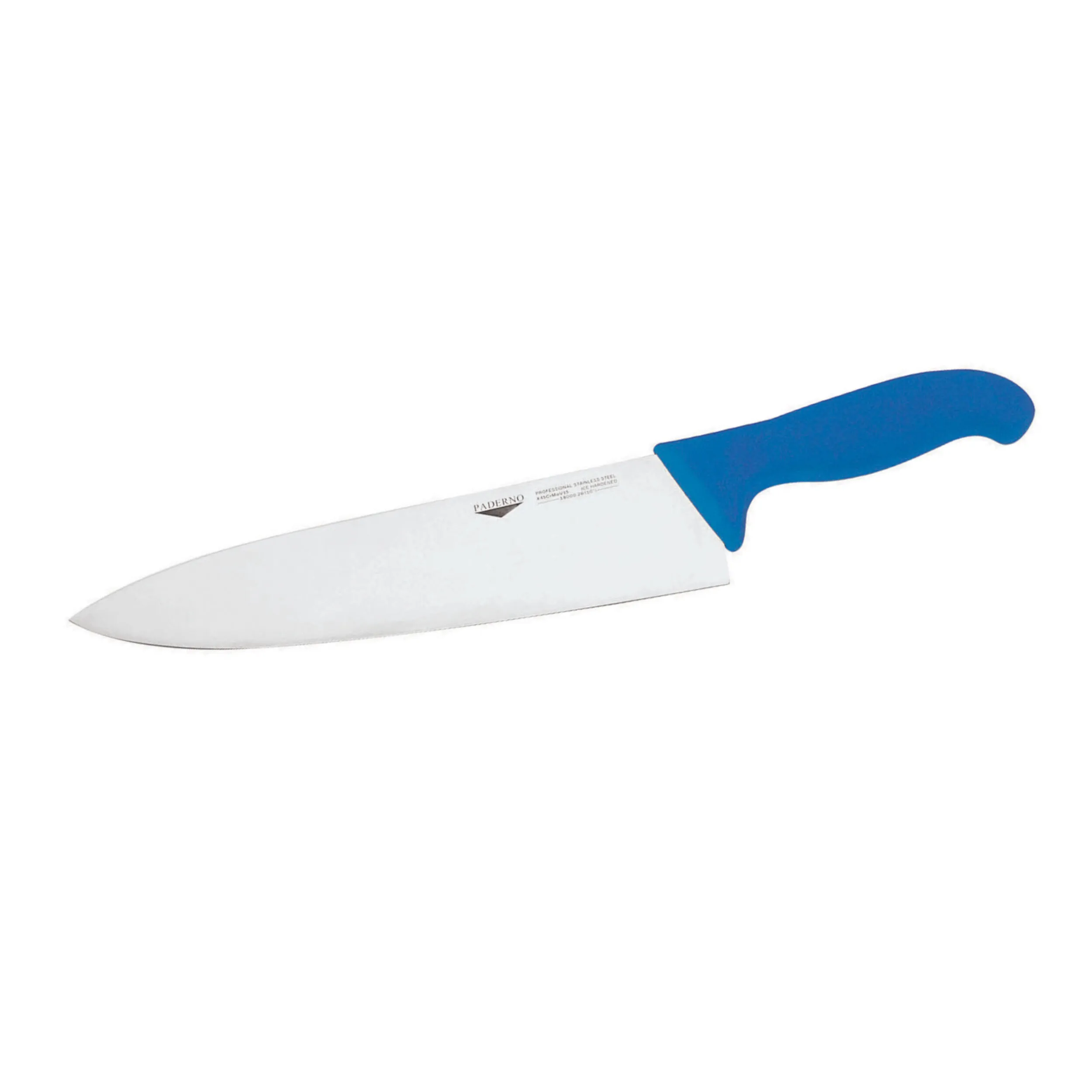 Coltello Cucina Cm 23 Manico Blu Coltelleria Serie Tranciata, peso 0,24 kg