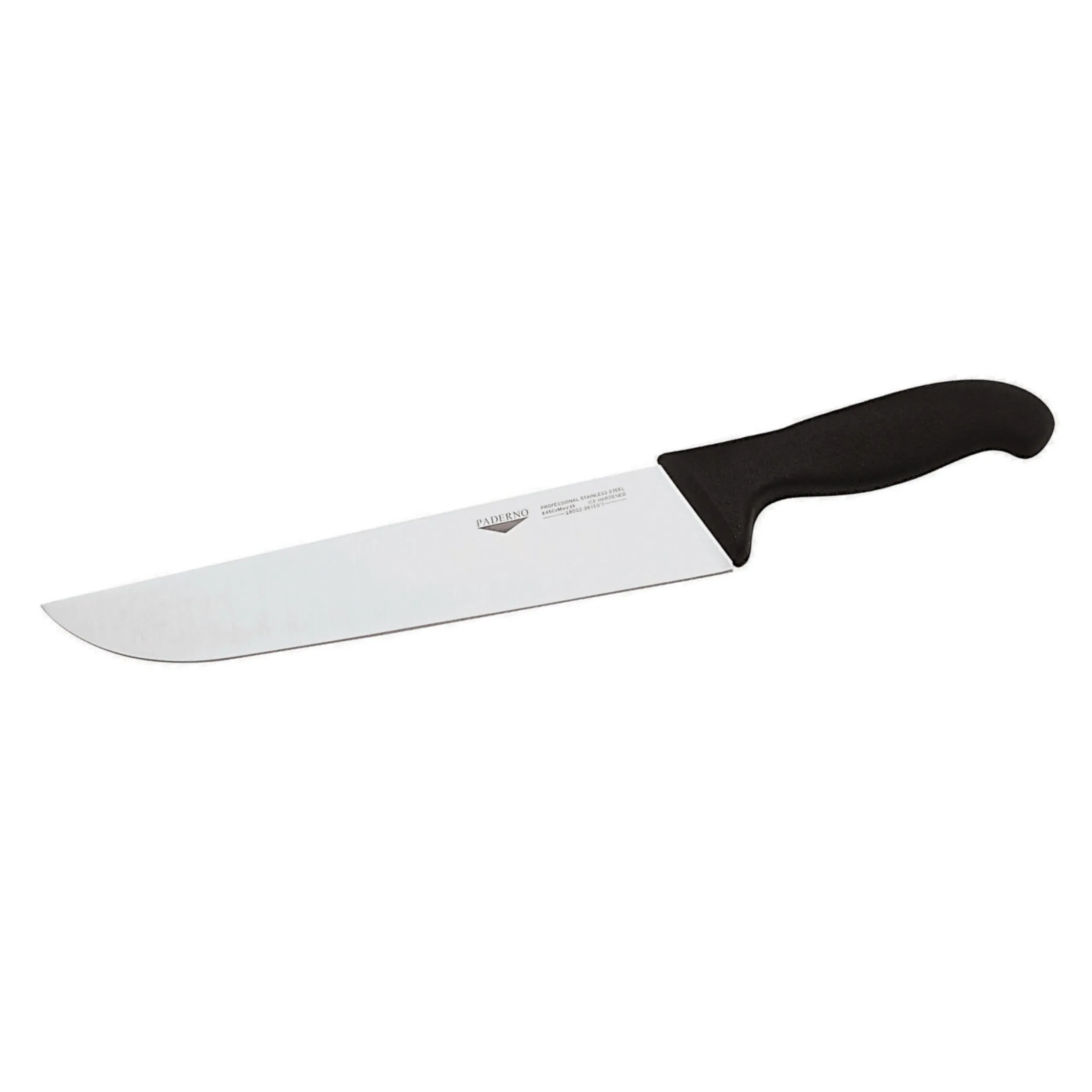 Coltello Francese Cm 26 Manico Nero Coltelleria Serie Tranciata, peso 0,26 kg