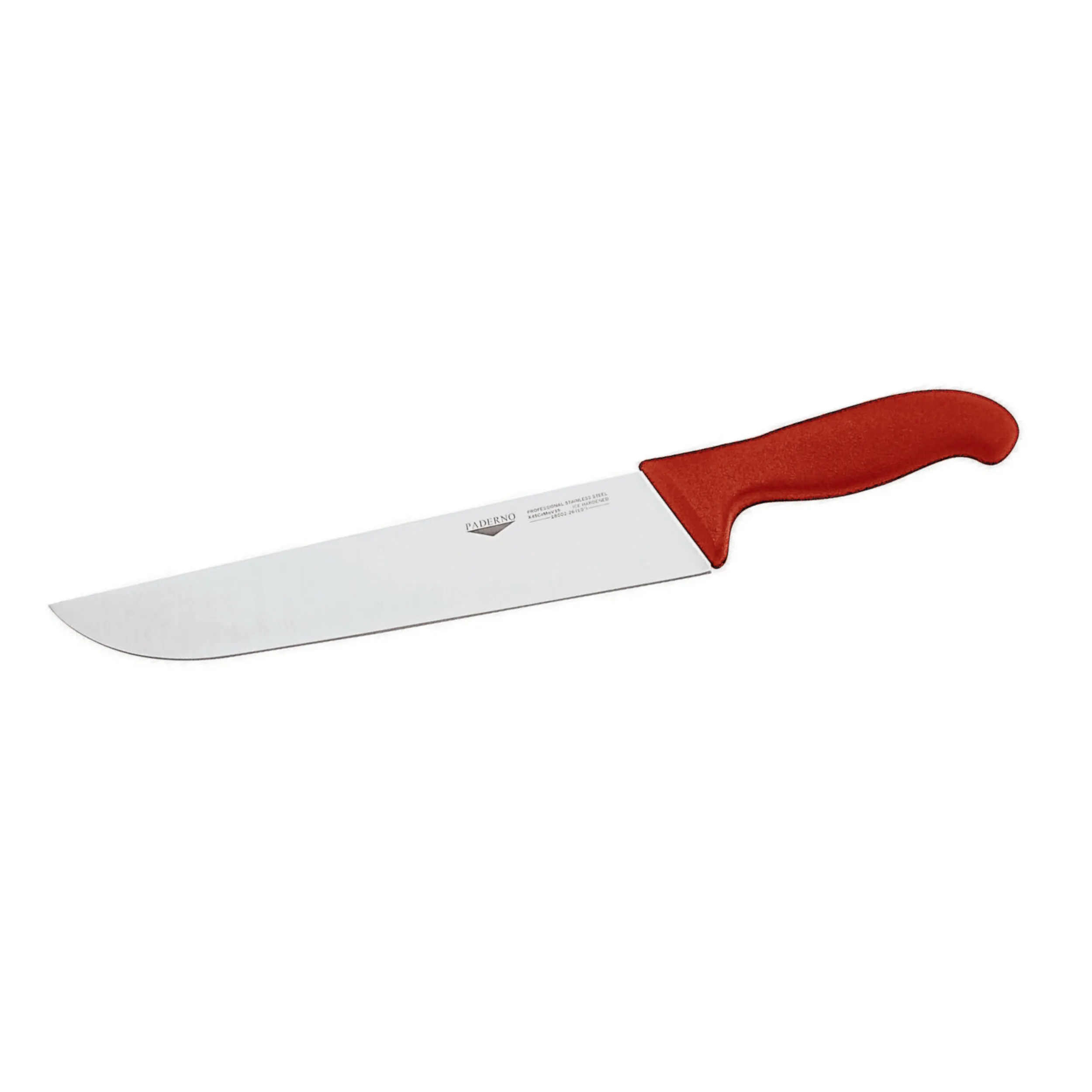 Coltello Francese Cm 20 Manico Rosso Coltelleria Serie Tranciata, peso 0,2 kg