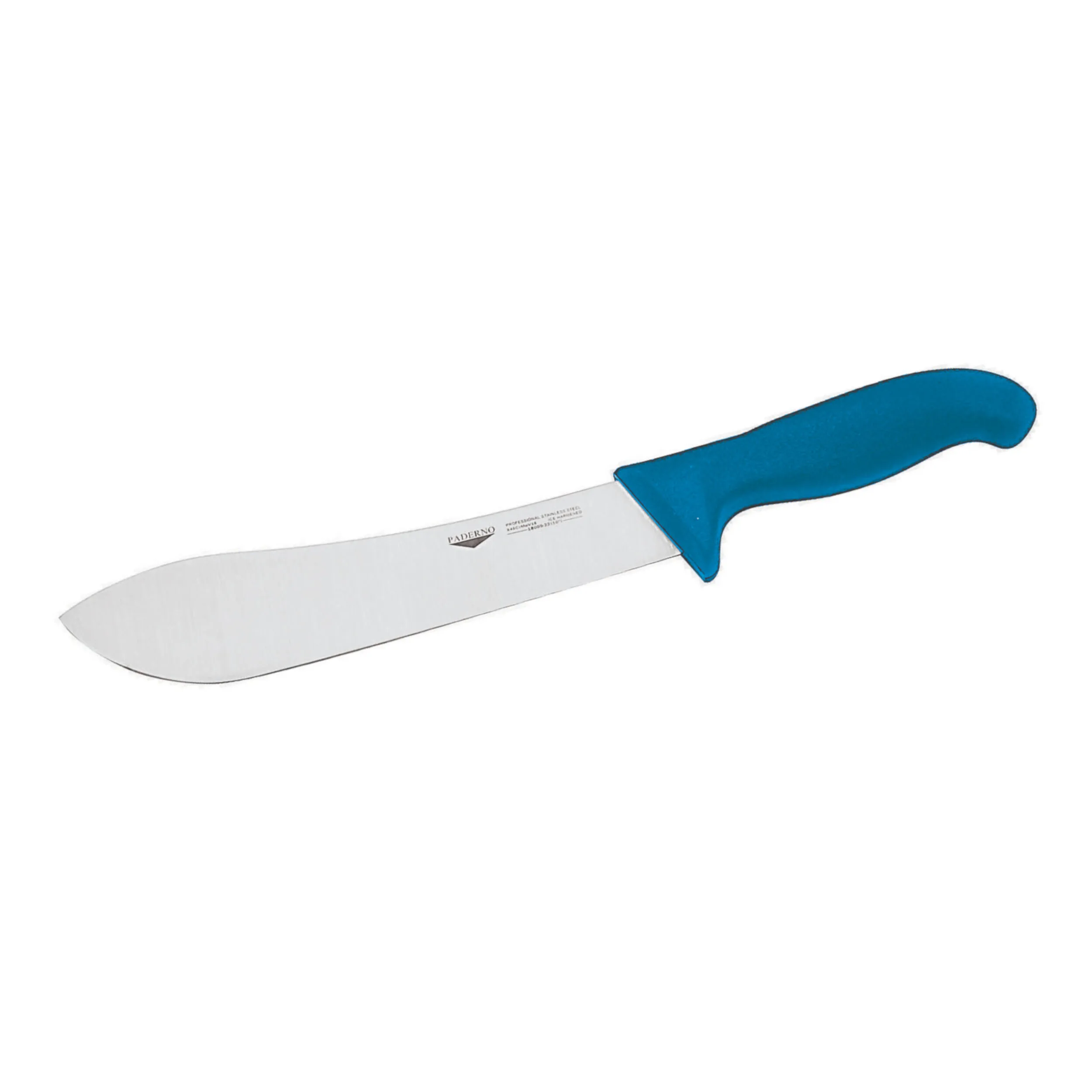 Coltello Scimitarra Cm 32 Manico Blu Coltelleria Serie Tranciata, peso 0,32 kg