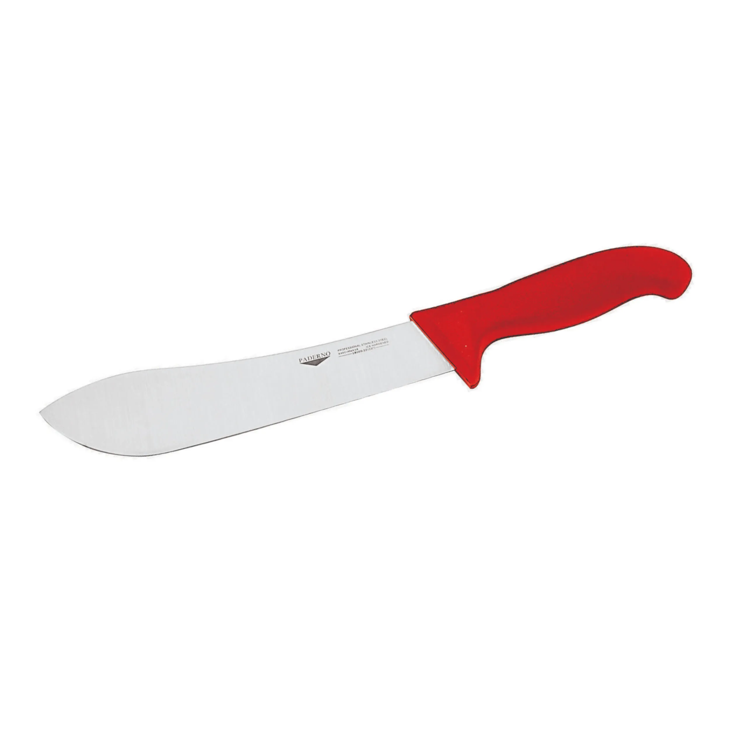 Coltello Scimitarra Cm 32 Rosso Coltelleria Serie Tranciata, peso 0,32 kg