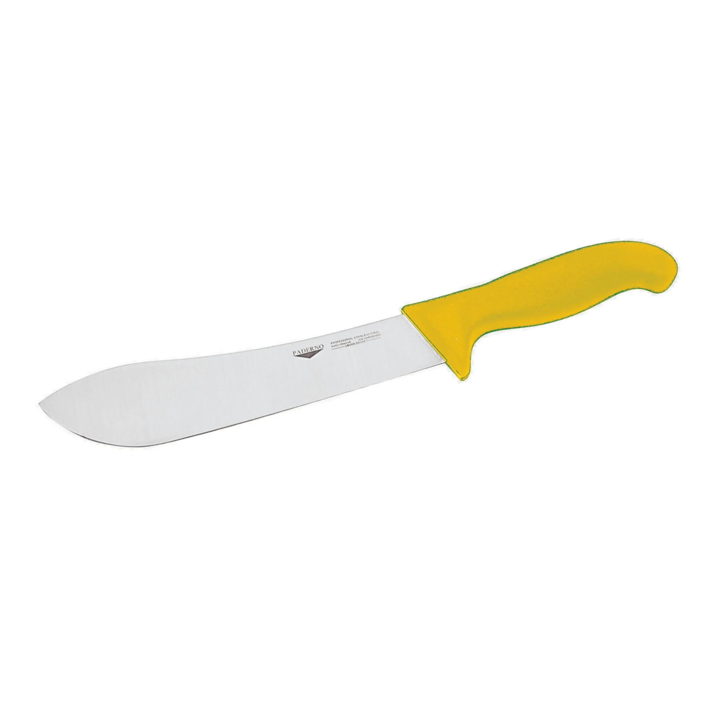 Coltello Scimitarra Cm 22 Giallo Coltelleria Serie Tranciata, peso 0,25 kg