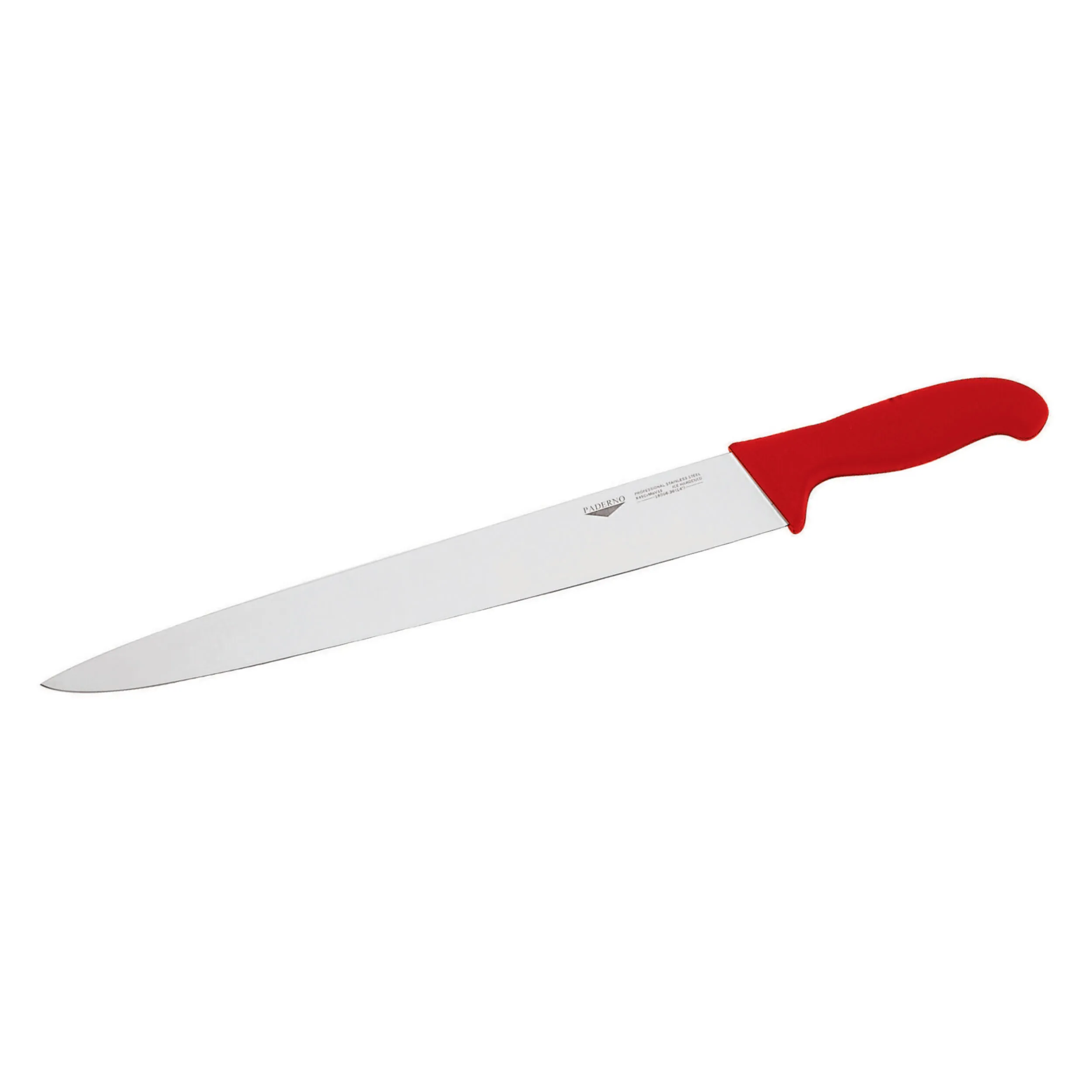 Coltello Affettare Cm 20 Rosso Coltelleria Serie Tranciata, peso 0,18 kg