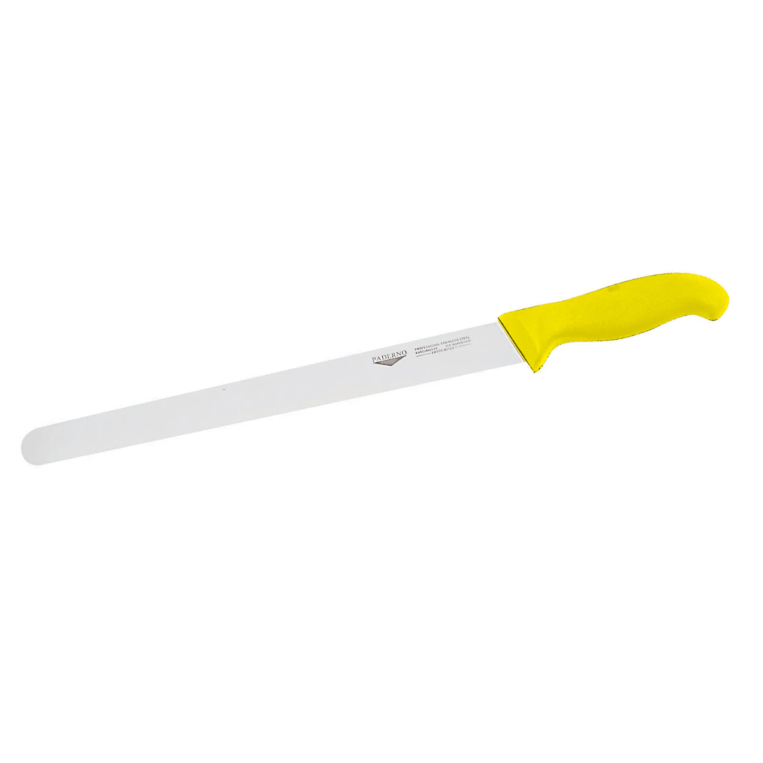 Coltello Prosciutto Cm 25 Giallo Coltelleria Serie Tranciata, peso 0,19 kg