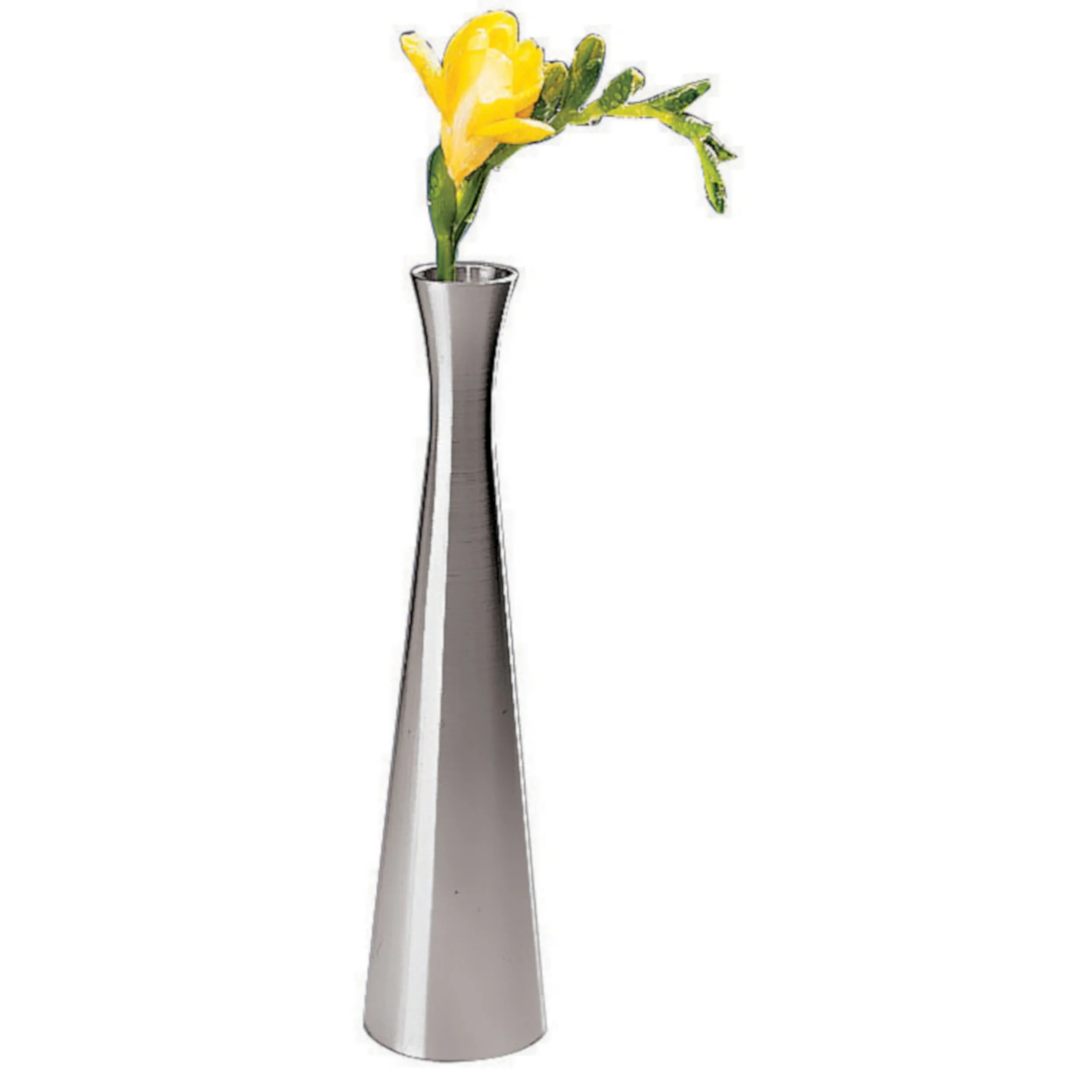 Vaso Fiori Cm 4 Zinco Nichelato, peso 0,19 kg