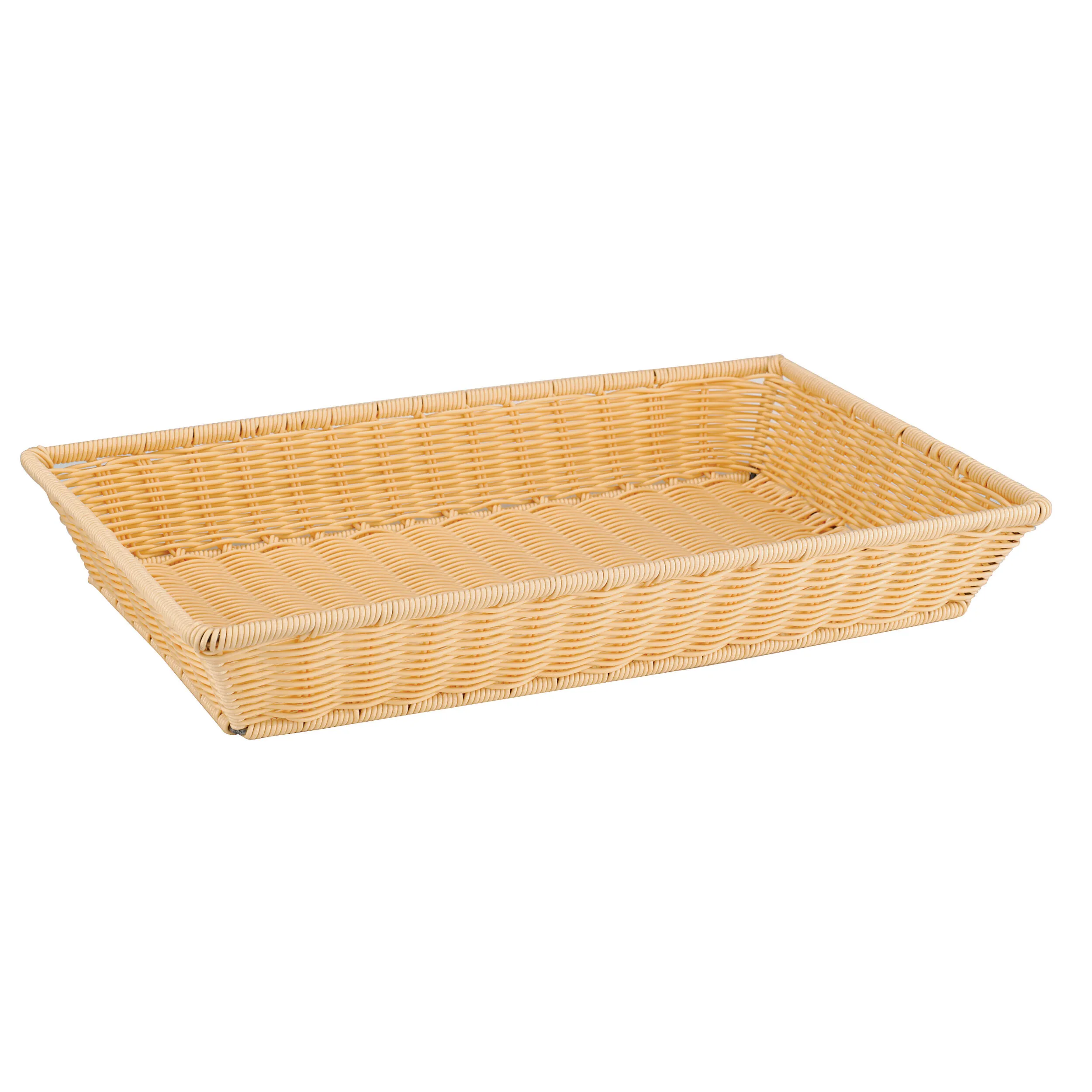 Cesta Porta Pane Da Buffet GN 1/1 Polipropilene Effetto Rattan, peso 0,75 kg