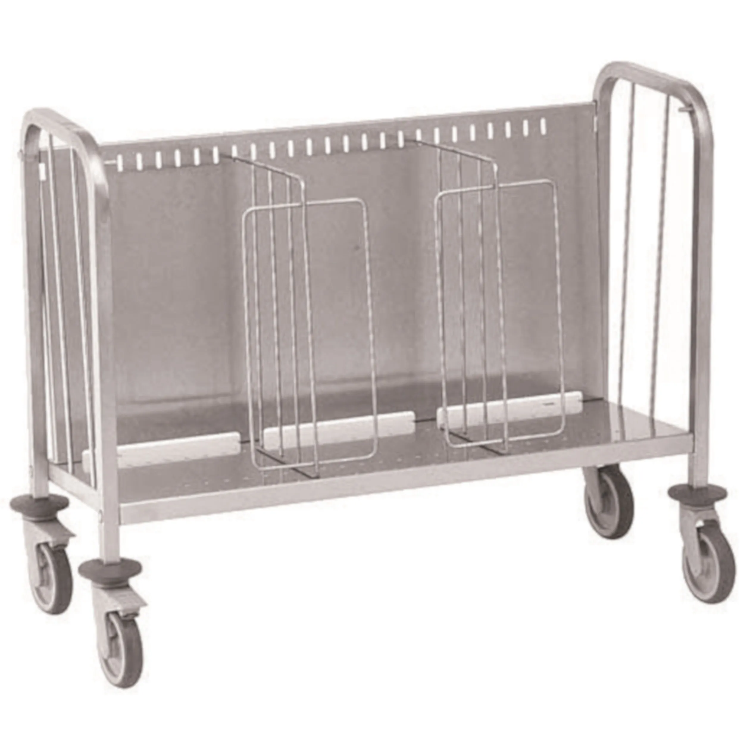 Carrello Portapiatti Inox, peso 25 kg