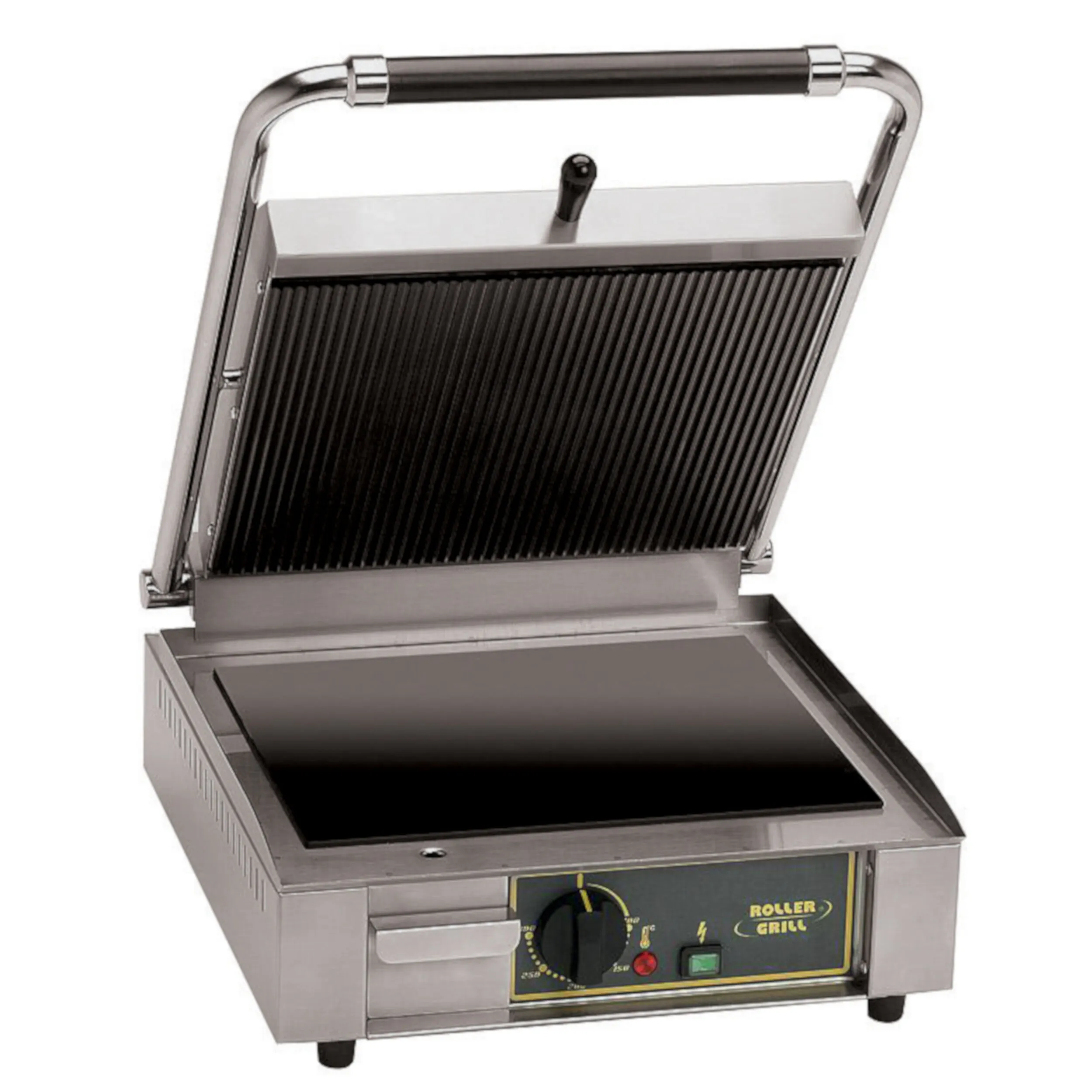 Grill A Contatto Vetroceramica Mod. PANINI VC, Dimensioni 39x62x h 24 cm peso 14,66 kg Dotato di termostato regolabile 0-300°C