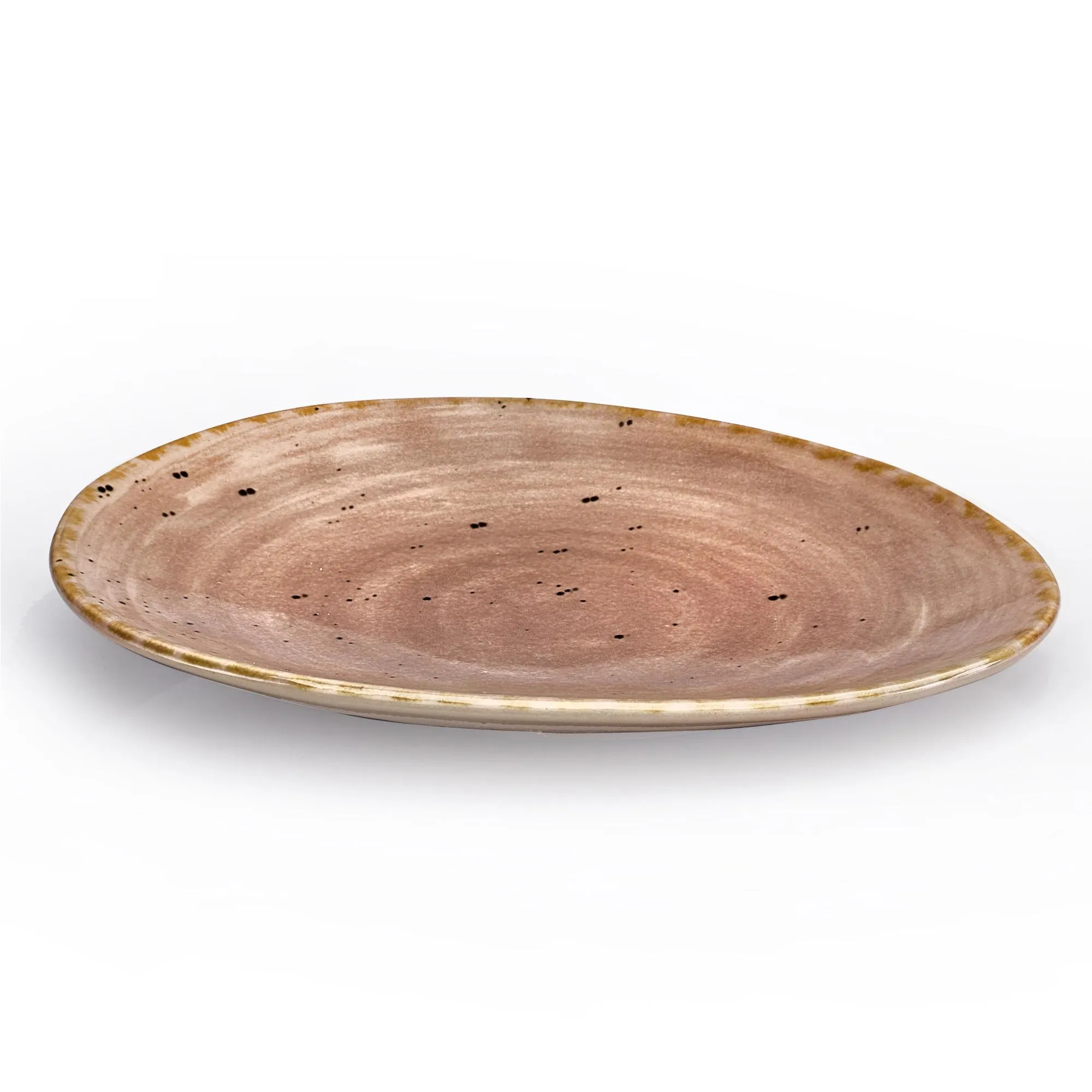 Piattino Appetizer pane in GRES Alta Cucina 16X12X2 cm lavabile in lavastoviglie, adatto al microonde decoro sotto smalto colore Grigio Cumino