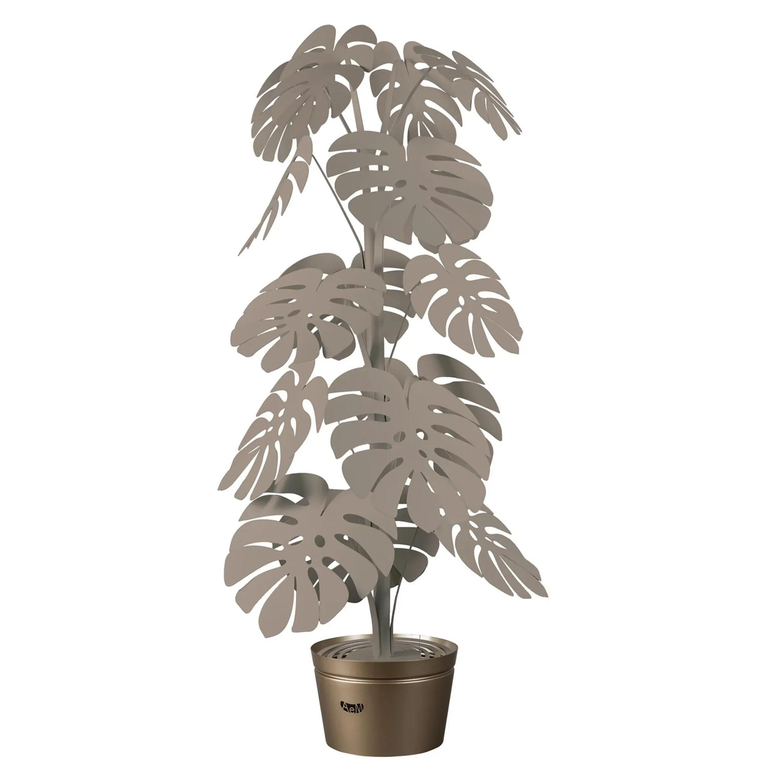 Lampada da terra decorativa MONSTERA grande Dimensioni 60xh 170 cm Il design elegante e le foglie di Monstera celebrano la bellezza della natura colore beige