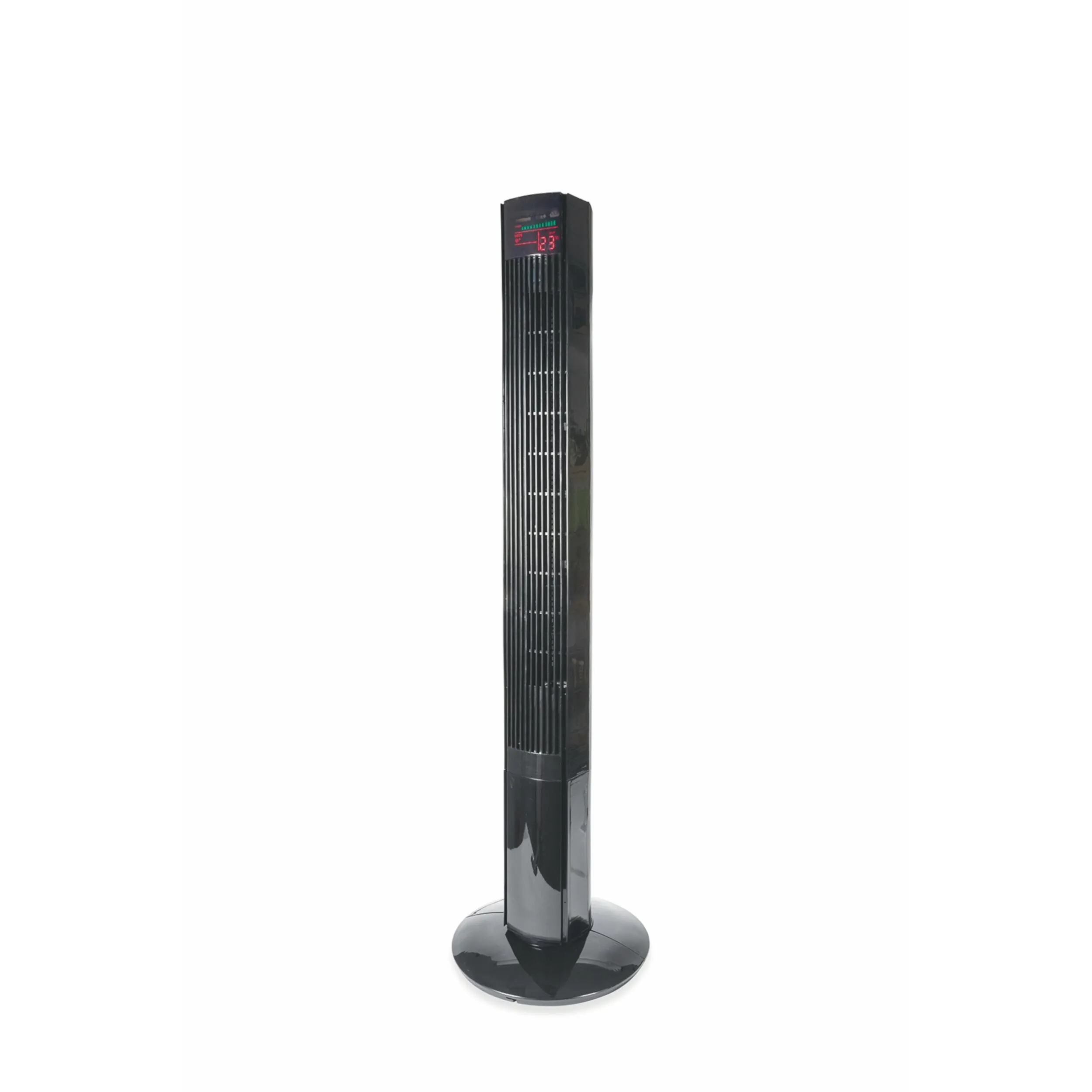 VENTILATORE TORRETTA 50W C-TEL.E DISPLAY 117 CM in Abs Nero, dimensioni 32x32x H 117 cm