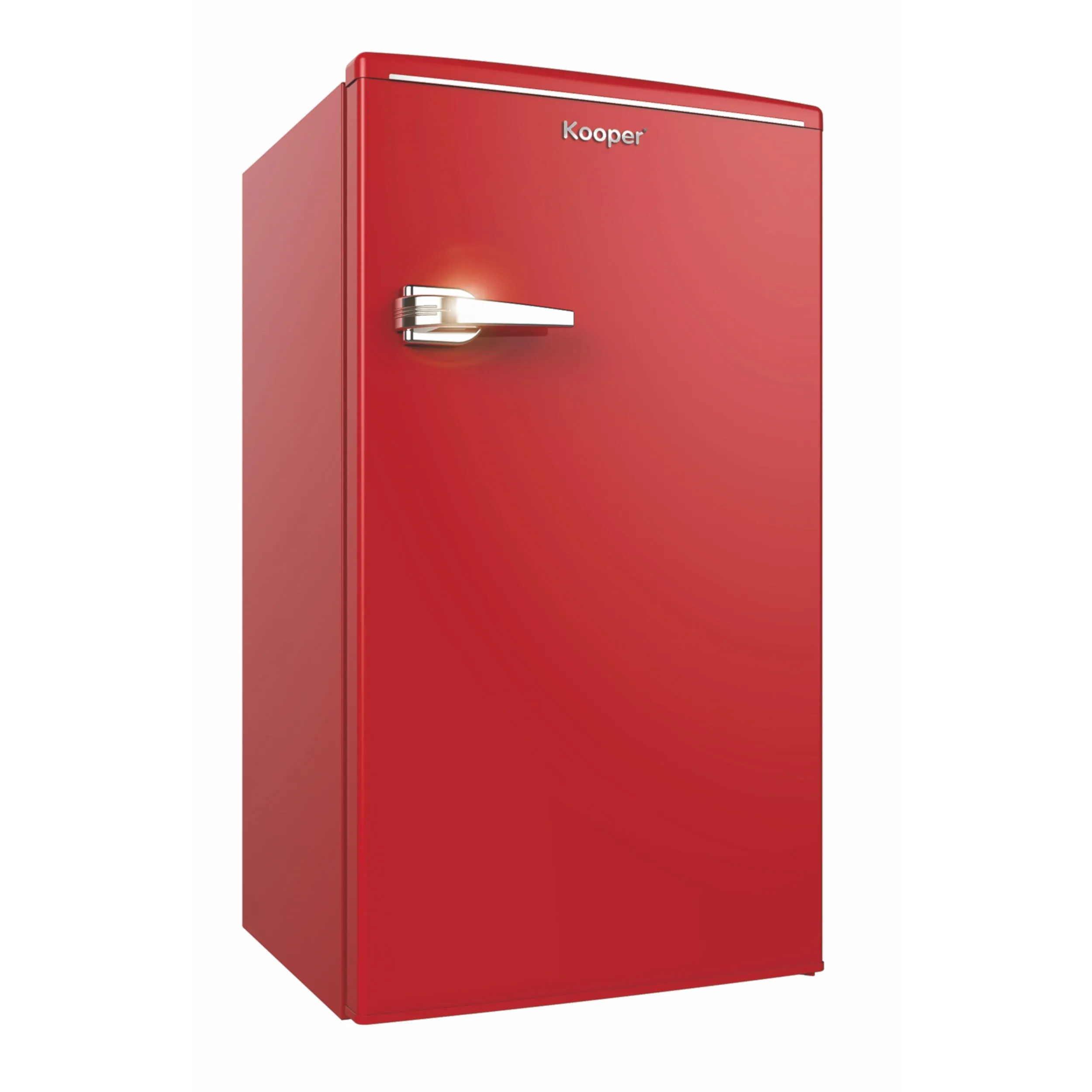 FRIGORIFERO VINTAGE ROSSO 100LT in Acciaio - Plastica Rosso, dimensioni 45.5x45.5x H 83.5 cm