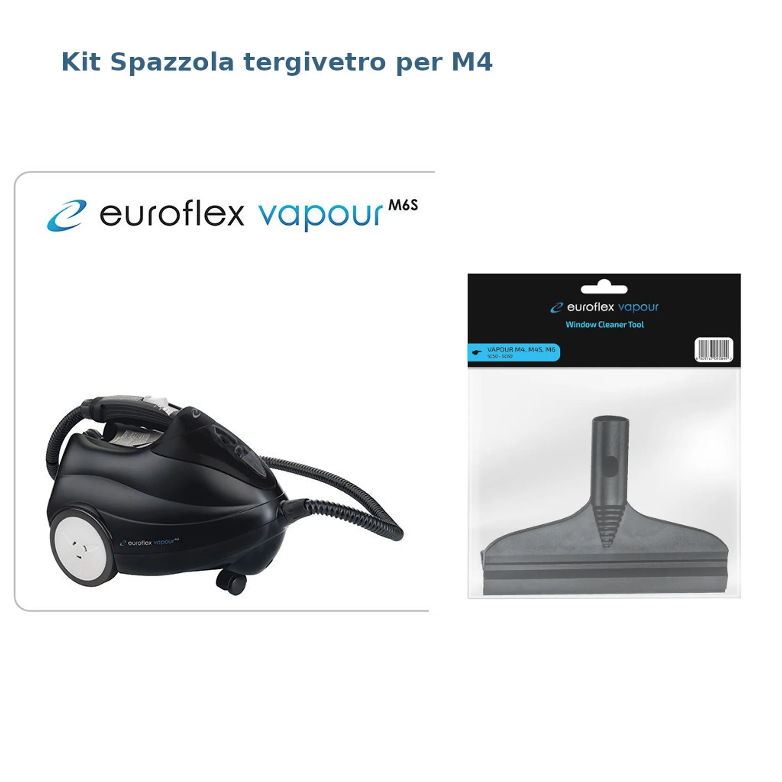 Kit Spazzola Tergivetro per scopa vapore M4