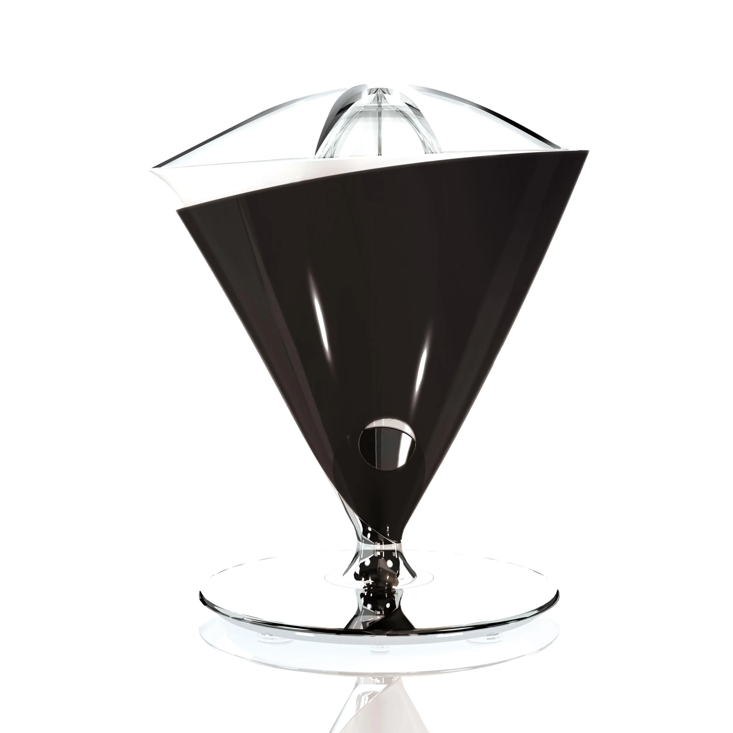 Spremiagrumi Elettrico VITA Bugatti con Caraffa in vetro soffiato temperato inclusa diametro 22,5xh 29 cm Capacità 0.6 litri nero Opaco