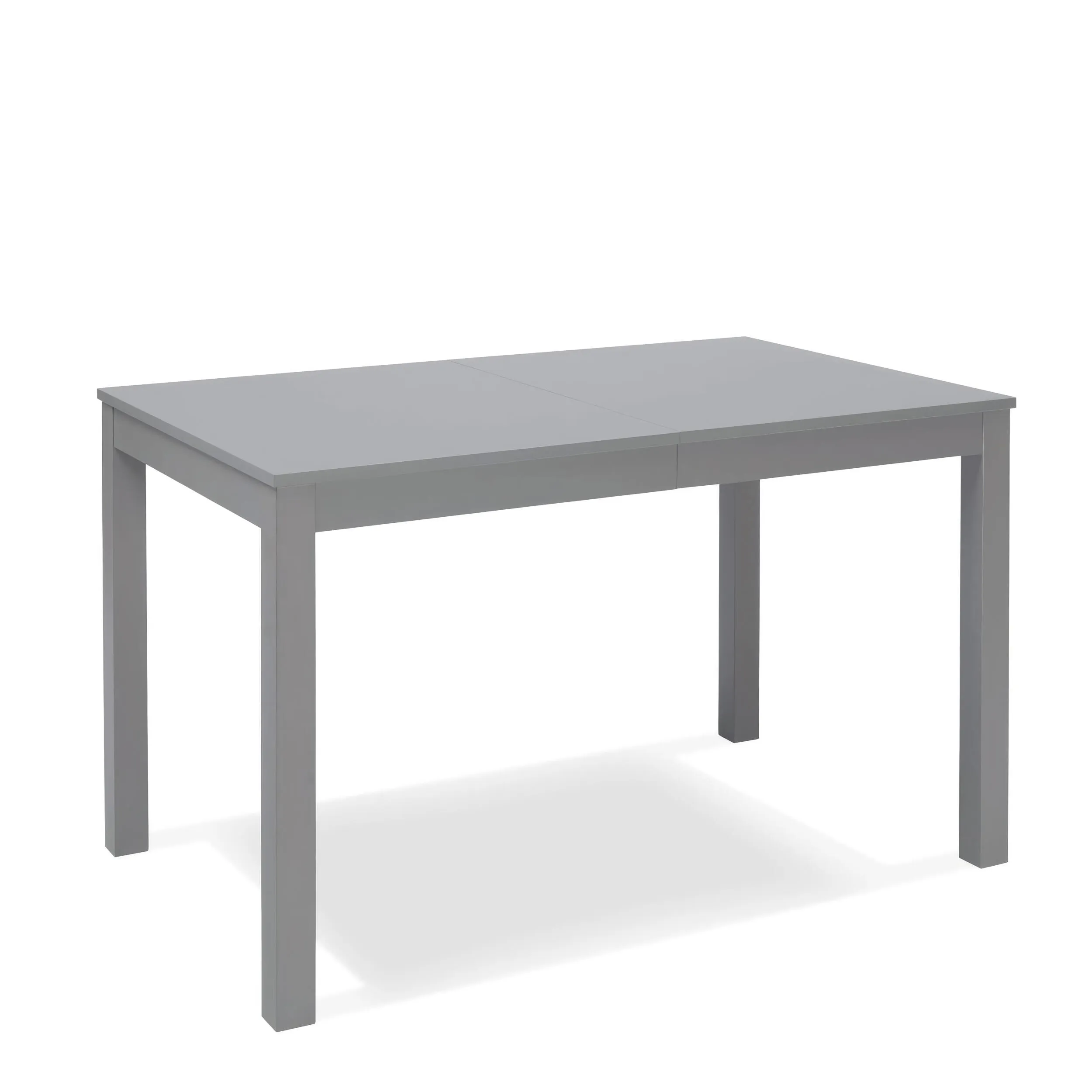 Tavolo Allungabile Kitchen & Living 80x130 210xH76 cm, Grigio Scuro, Melaminico e Faggio Massello