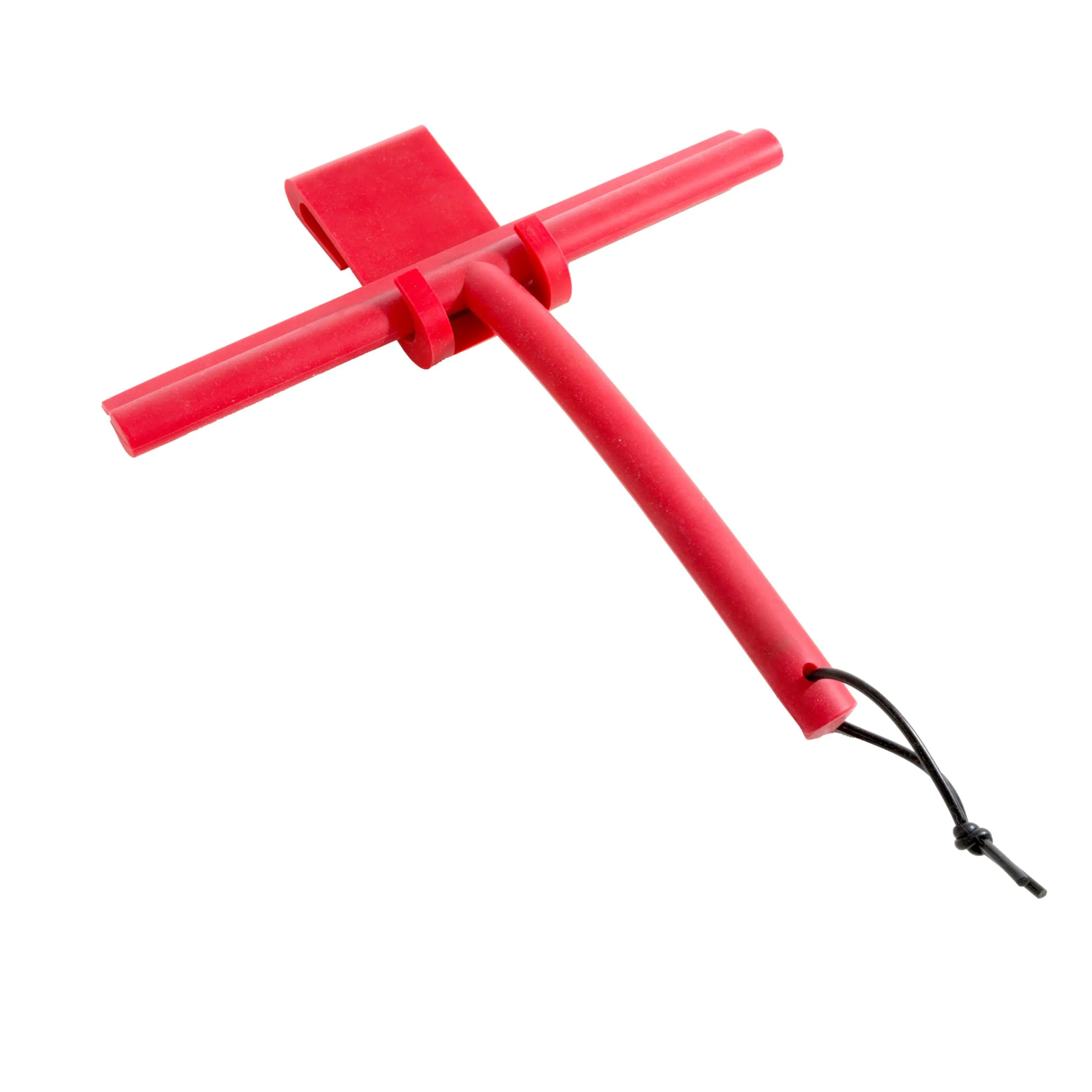 Tergidoccia in metallo interamente rivestiti in morbido silicone. 26,7x26 cm colore rosso