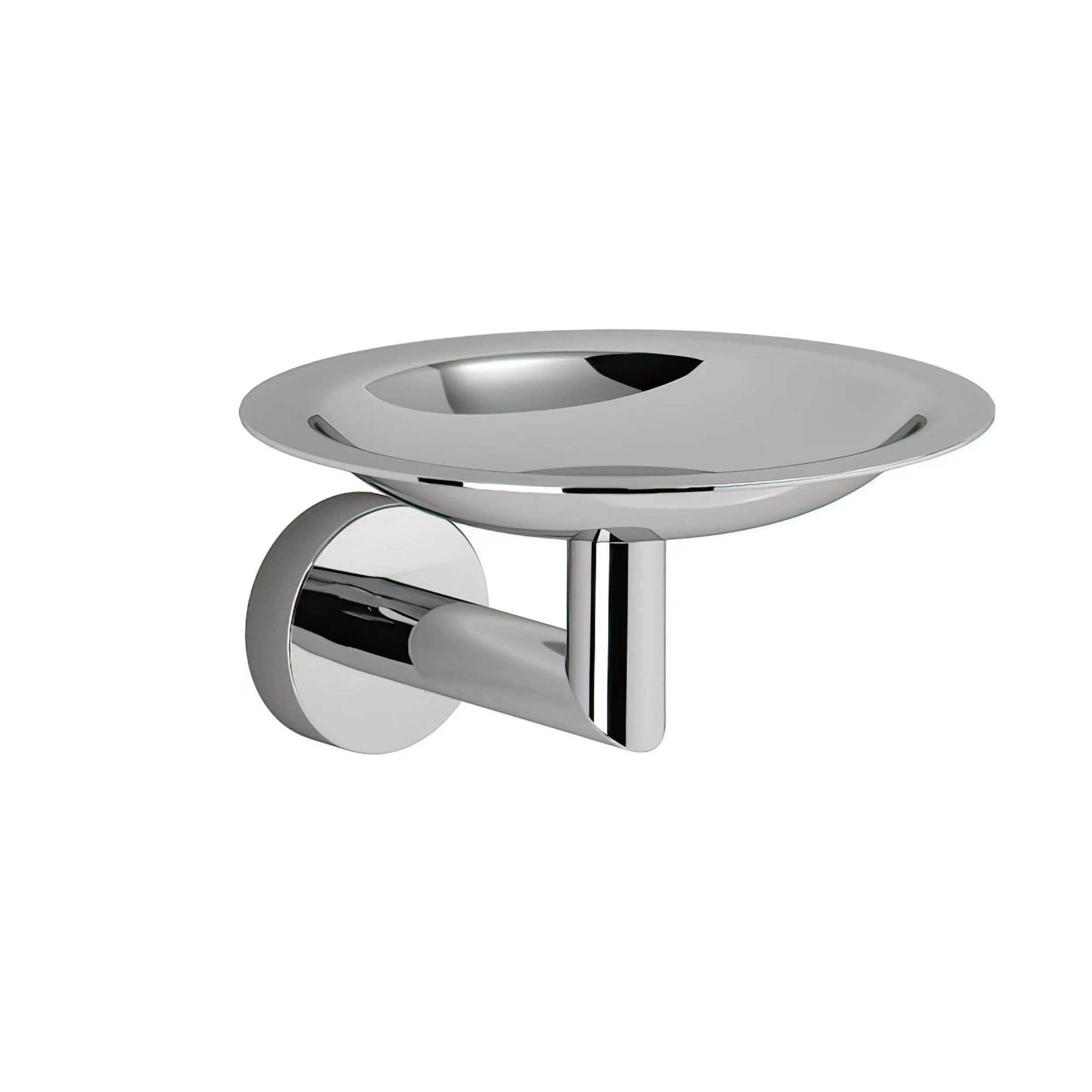 Portasapone sospeso in acciaio TECNA 12x13,5x h 7 cm Stile contemporaneo finitura inox lucido