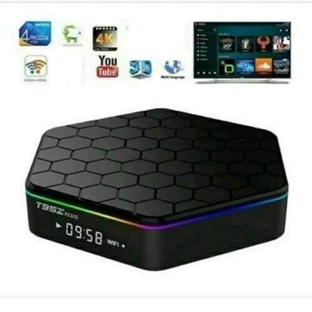 TV BOX ANDROID 9.0 T95Z PLUS 4GB RAM + 64GB ROM Q5 YOUTUBE SPOTIFY NETFLIX CW487