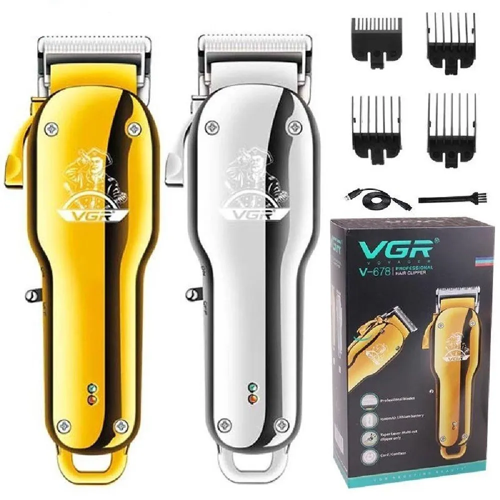 TAGLIA CAPELLI BARBA ELETTRICO PROFESSIONALE RICARICABILE USB CORDLESS VGR V-678