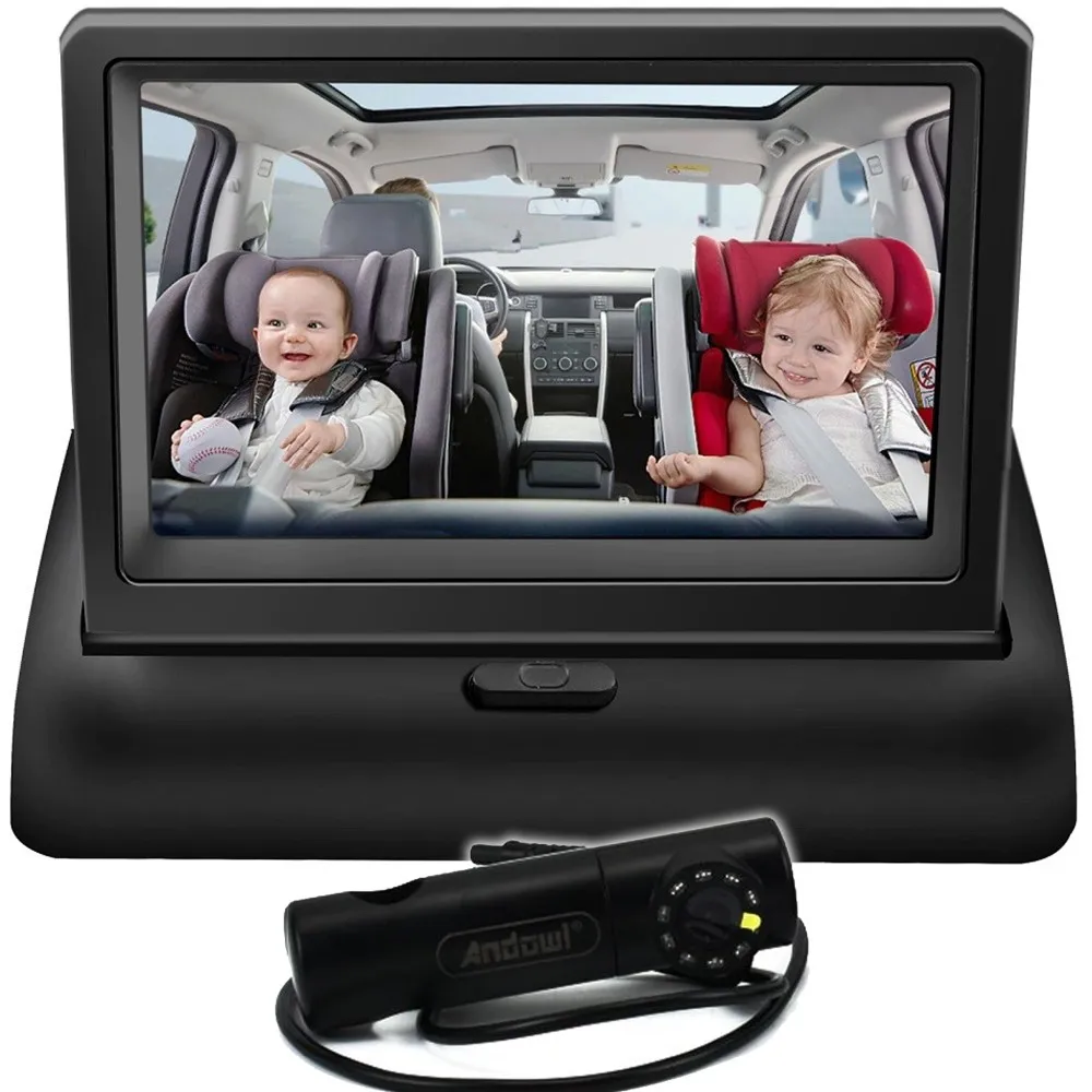 BABY MONITOR DI SICUREZZA LCD FULL HD 1080P Q-CA805 DA 4,5' PER CRUSCOTTO AUTO