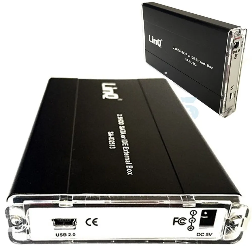 CASE BOX ESTERNO SUPER SLIM PER HARD DISK 2.5' COMBO IDE / SATA USB 2.0 PER PC