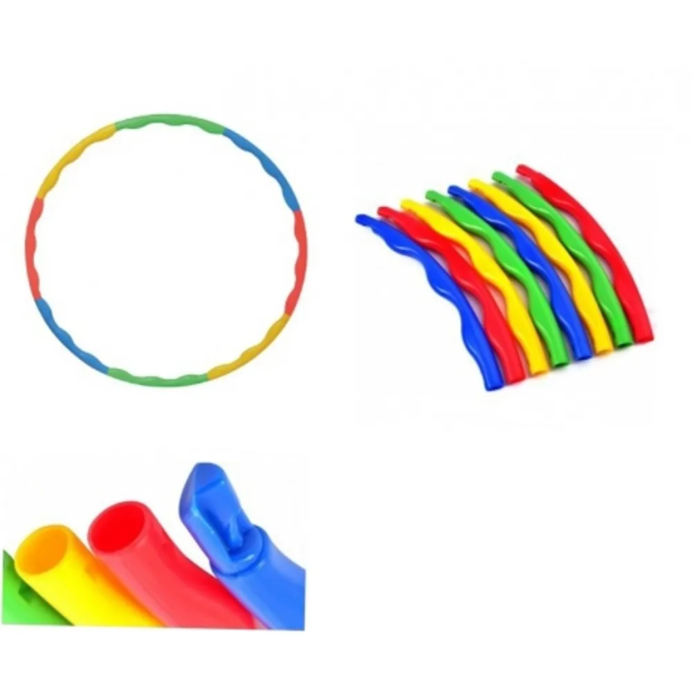 HULA HOOP IN PLASTICA CERCHIO GIOCO GIOCATTOLO BAMBINI SEGMENTI TRASPORTO FACILE