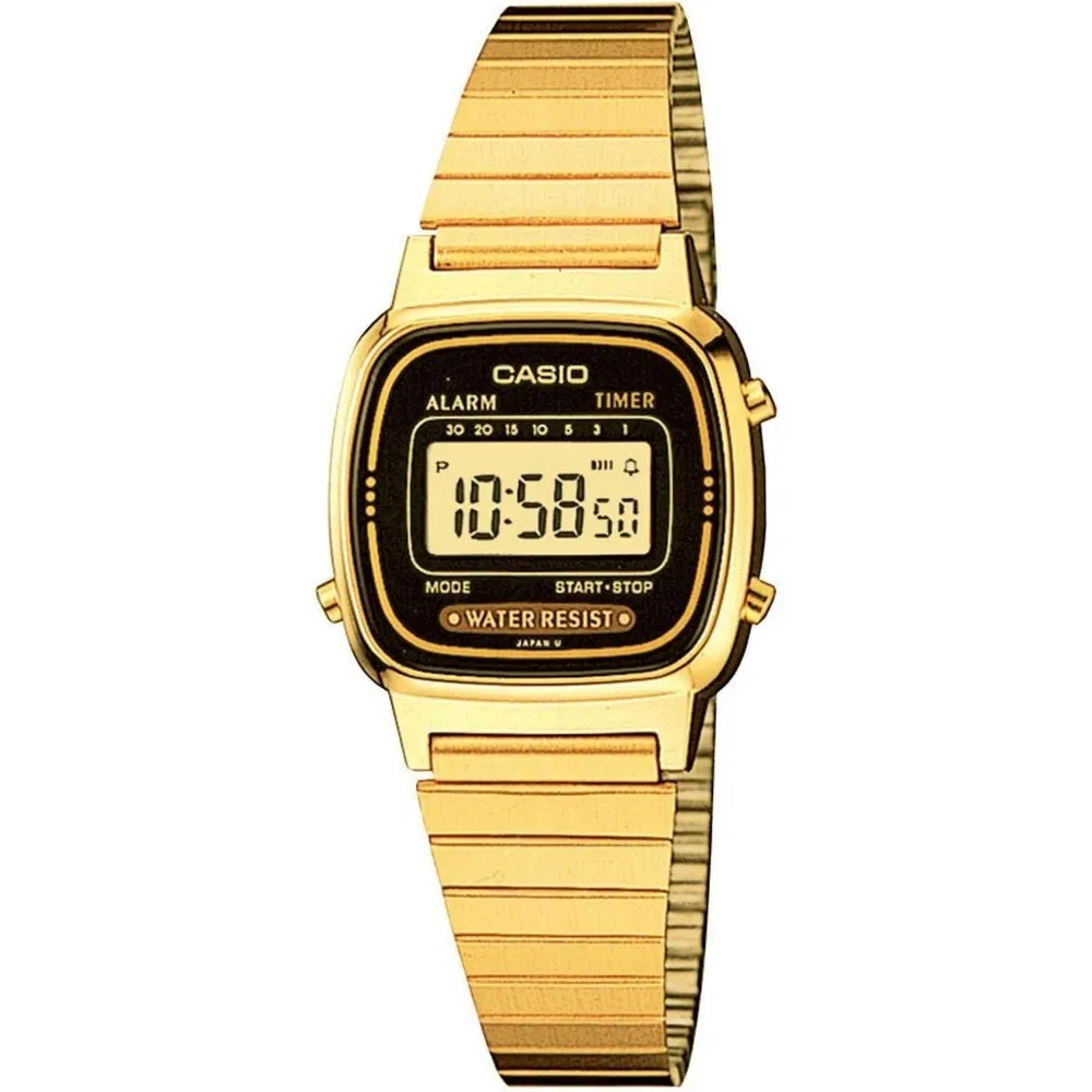 OROLOGIO DA POLSO CASIO LA670WGA-1DF DIGITALE DONNA ACCIAIO VINTAGE DORATO