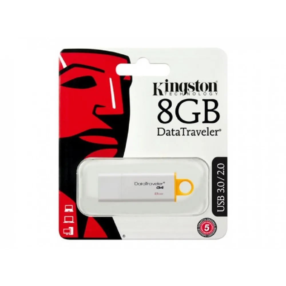 KINGSTON DATATRAVELER PENDRIVE CHIAVETTA 8GB USB 3.0/2.0 DT-G4 8 GB MEMORIA PORTATILE