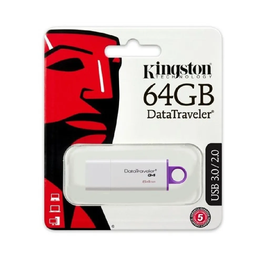 KINGSTON CHIAVETTA USB 3.0/2.0 64GB PEN DRIVE PENNA 64 GB DATATRAVELER G4 MEMORIA