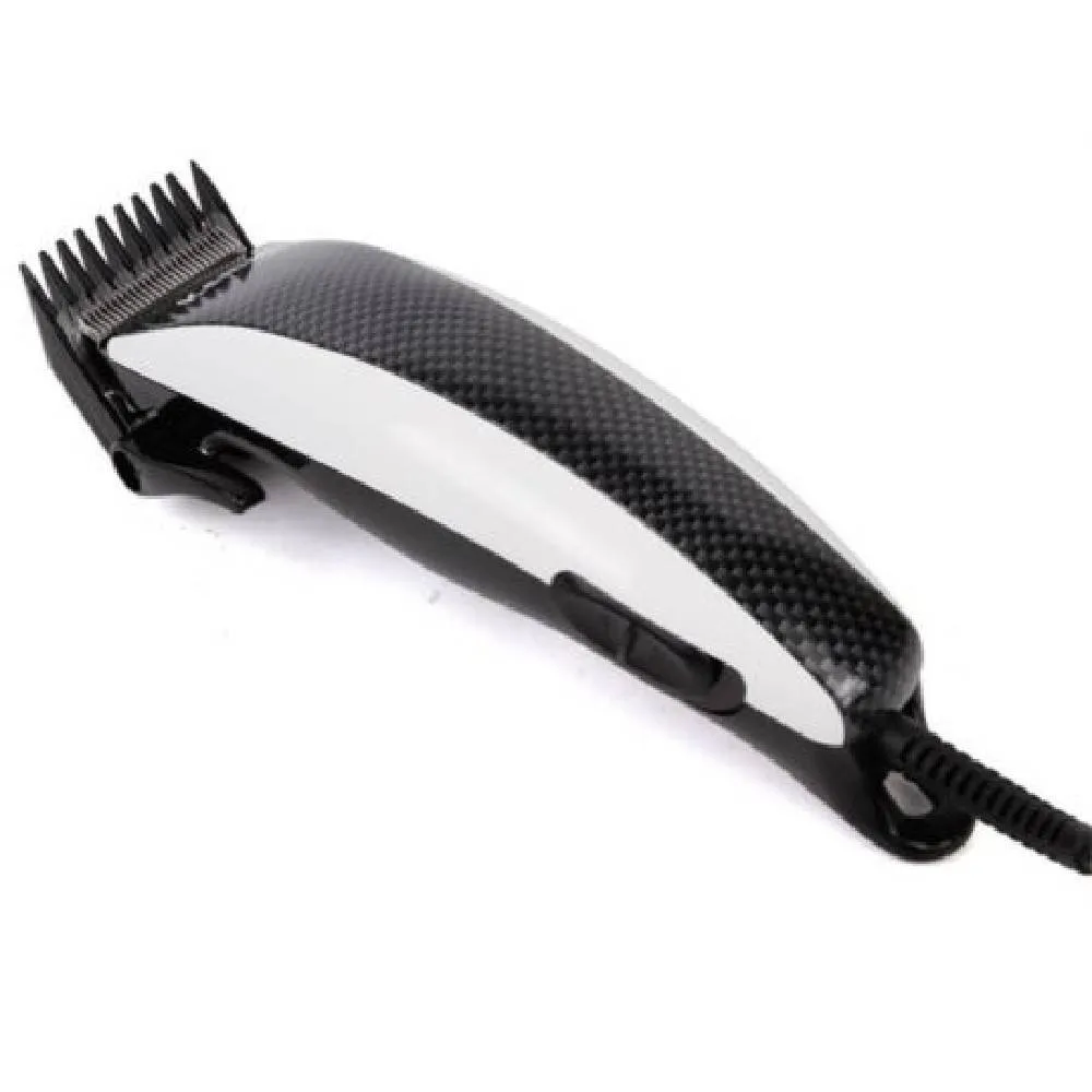 RASOIO TAGLIA CAPELLI PELI BARBA KEMEI KM-651 4 PETTINI FORBICI PETTINE