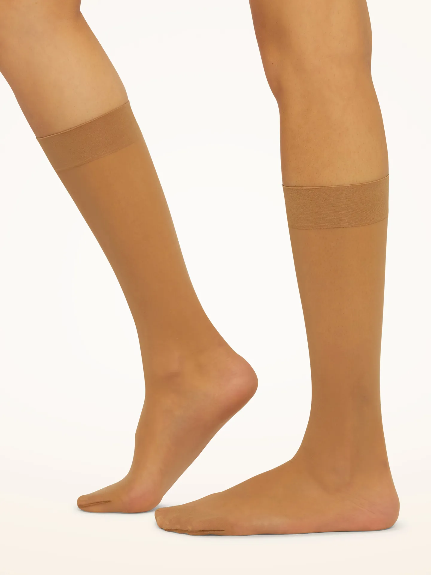 Wolford - Individual 10 Knee-Highs, Donna, caramel, Taglia: M