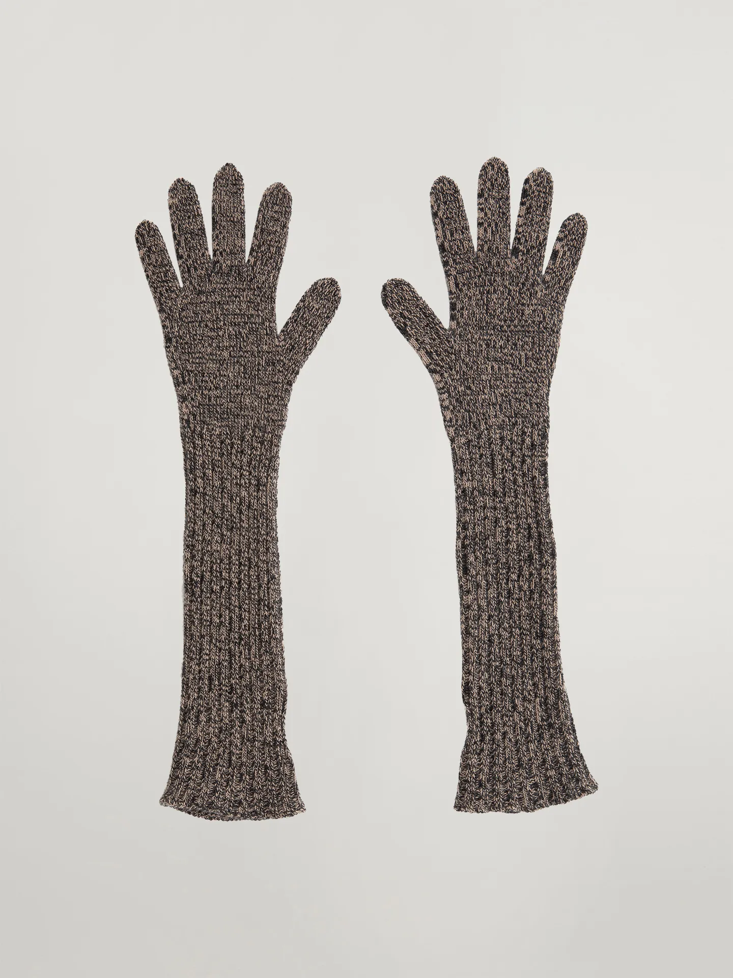 Wolford - Neytiri Gloves, Donna, kamut/black mele, Taglia: M